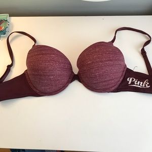 Maroon Push Up Bra from VS Pink